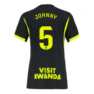 Atletico Madrid Johnny Cardoso #5 Jalkapallovaatteet Naisten Vieraspaita 2026-27 Lyhythihainen